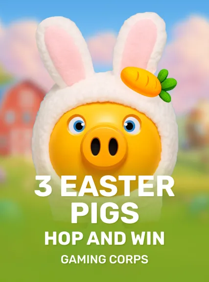 3 Easter Pigs - Hop and Win game tile