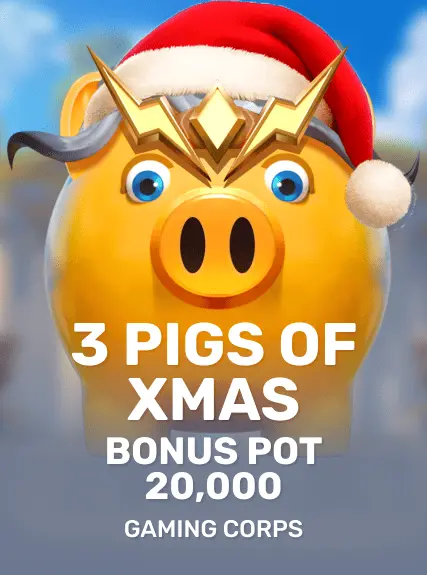 3 Pigs of Xmas Bonus Pot 20,000 game tile
