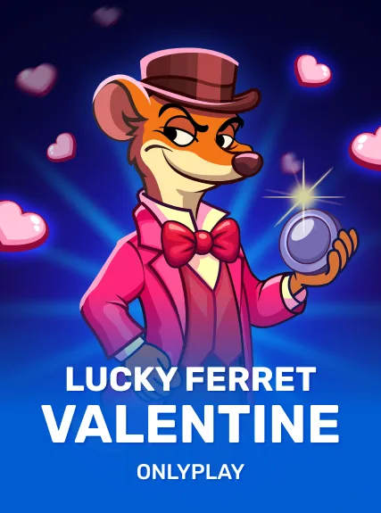 Lucky Ferret Valentine game tile
